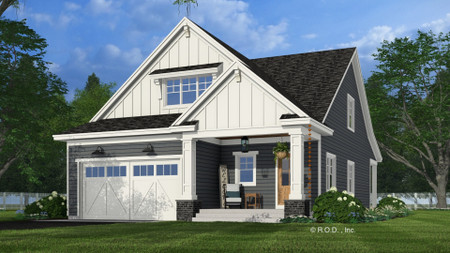 Craftsman House Plan - Allendale 38337 - Front Exterior
