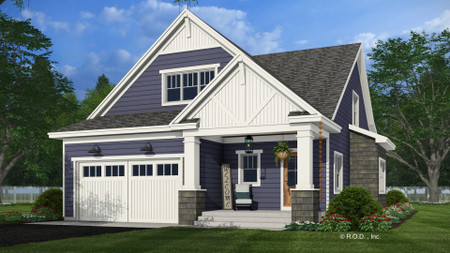 Bungalow House Plan - Great Falls 92162 - Front Exterior