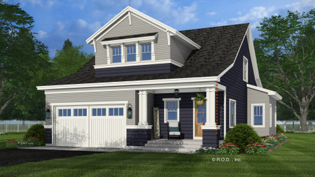 Bungalow House Plan - Ridgeway 95238 - Front Exterior