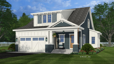 Craftsman House Plan - Brentwood 83007 - Front Exterior