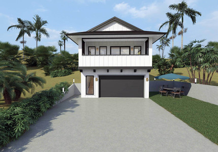 Modern House Plan - Sierra Bay 97738 - Front Exterior