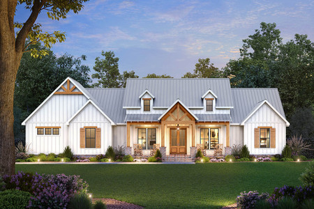 Farmhouse House Plan - Cotton Hill 15247 - Front Exterior