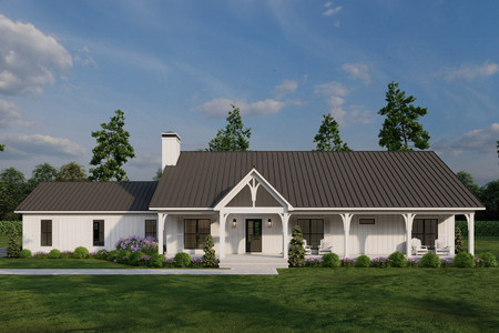 Farmhouse House Plan - White Haven Place 81102 - Front Exterior