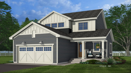 Craftsman House Plan - Walden 80885 - Front Exterior