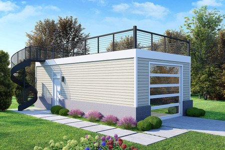 Contemporary House Plan - Eagle Creek Garage 94767 - Front Exterior
