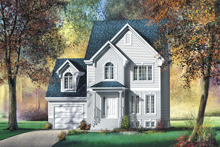 Colonial House Plan - 50698 - Front Exterior