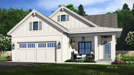 Farmhouse House Plan - Villanova 72886 - Front Exterior