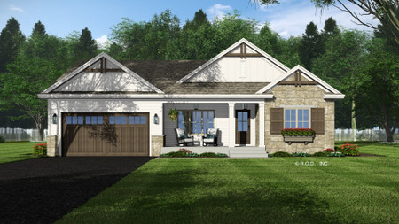 Farmhouse House Plan - Wingate 11460 - Front Exterior