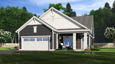 Craftsman House Plan - Stowe 43730 - Front Exterior