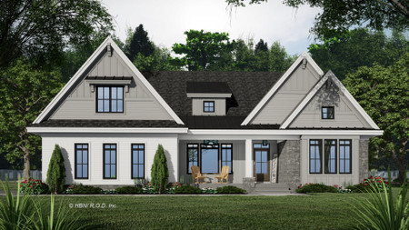 Traditional House Plan - Golden Prairie 19002 - Front Exterior