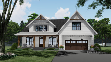 Farmhouse House Plan - Brushy Creek 26008 - Front Exterior