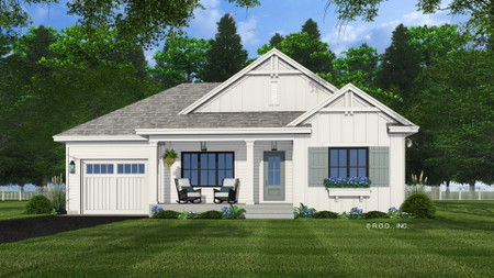 Farmhouse House Plan - Greensboro 90756 - Front Exterior