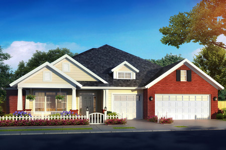 Traditional House Plan - Cedar View 34887 - Front Exterior