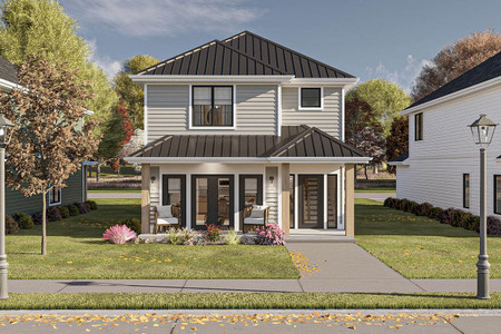 Traditional House Plan - Thrasher 30877 - Front Exterior