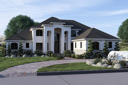 Mediterranean House Plan - Collamore 34743 - Front Exterior