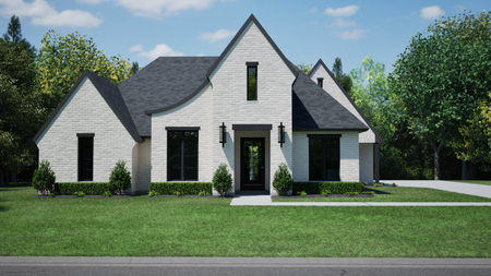 Tudor House Plan - Madison 46898 - Front Exterior