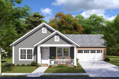 Craftsman House Plan - Steelwood 78483 - Front Exterior