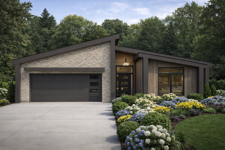 Contemporary House Plan - Lakeview 43442 - Front Exterior