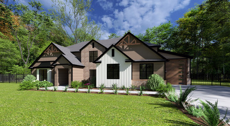 Craftsman House Plan - The GEM 87323 - Front Exterior