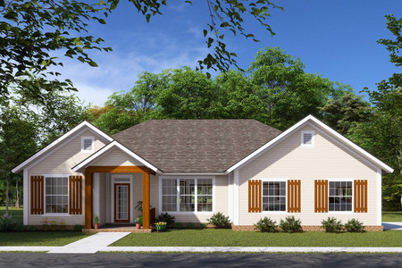 Traditional House Plan - Hollytree 73704 - Front Exterior