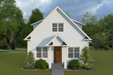 Farmhouse House Plan - Fletcher ADU 91700 - Front Exterior