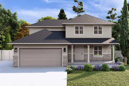 Craftsman House Plan - Crofts 78526 - Front Exterior