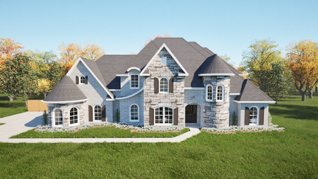 French Country House Plan - 42074 - Front Exterior
