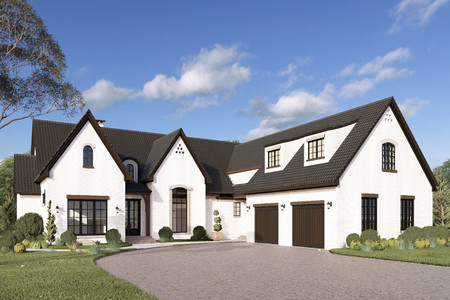 European House Plan - Saint-Mont Place 93920 - Front Exterior