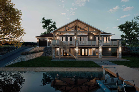 Cottage House Plan - Driftwood Edge 21834 - Rear Exterior