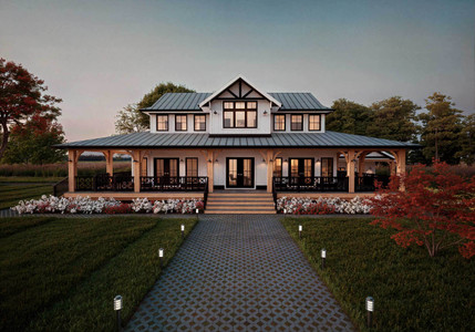 Farmhouse House Plan - Willow Ridge 71107 - Front Exterior