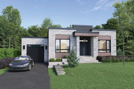Modern House Plan - 91603 - Front Exterior