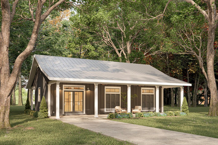 Cottage House Plan - 74268 - Front Exterior