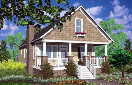 Bungalow House Plan - Warrior River 33972 - Front Exterior