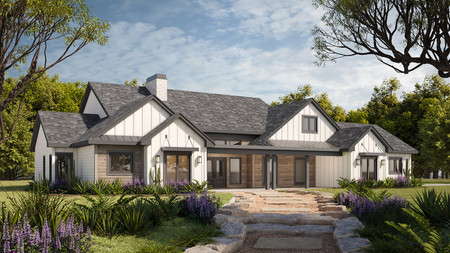Modern House Plan - Driftwood 71722 - Front Exterior