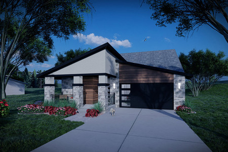 Modern House Plan - 58225 - Front Exterior