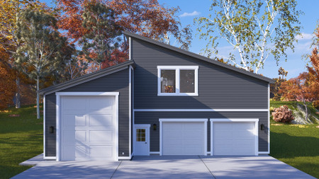Contemporary House Plan - Schueler 99404 - Front Exterior