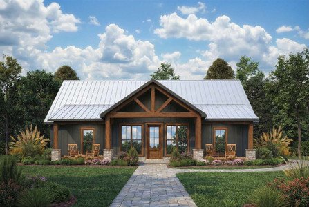 Farmhouse House Plan - Country View 36005 - Front Exterior