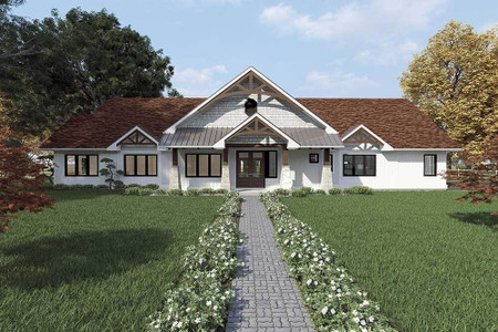 Country House Plan - Hollow Brook 69951 - Front Exterior