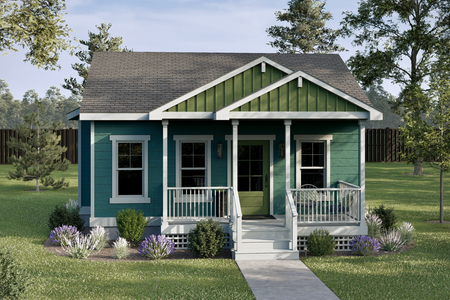Craftsman House Plan - Aspen 79076 - Front Exterior