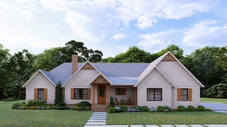 Farmhouse House Plan - Harrell 2 89144 - Front Exterior