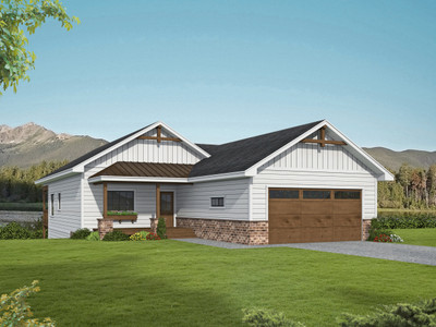 Craftsman House Plan - 38433 - Front Exterior