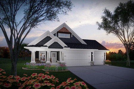Bungalow House Plan - 24886 - Front Exterior