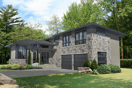 Modern House Plan - 72390 - Front Exterior