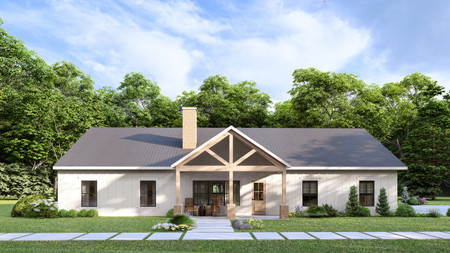 Ranch House Plan - 66214 - Front Exterior