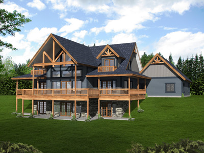 Craftsman House Plan - 66910 - Rear Exterior
