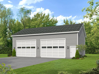 Traditional House Plan - RV Garage 92395 - Front Exterior
