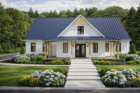 Farmhouse House Plan - The Riverside 42150 - Front Exterior