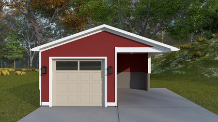Traditional House Plan - Bamgarter Garage 79695 - Front Exterior