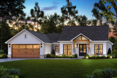 Farmhouse House Plan - Marble Valley 57169 - Front Exterior