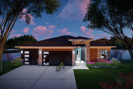Prairie House Plan - 51028 - Front Exterior